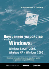 Купить книгу почтой в интернет магазине Книга Внутреннее устройство Microsoft Windows: Windows Server 2003, Windows XP и Windows 2000. Руссинович